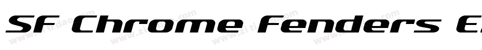 SF Chrome Fenders Extended Oblique字体转换